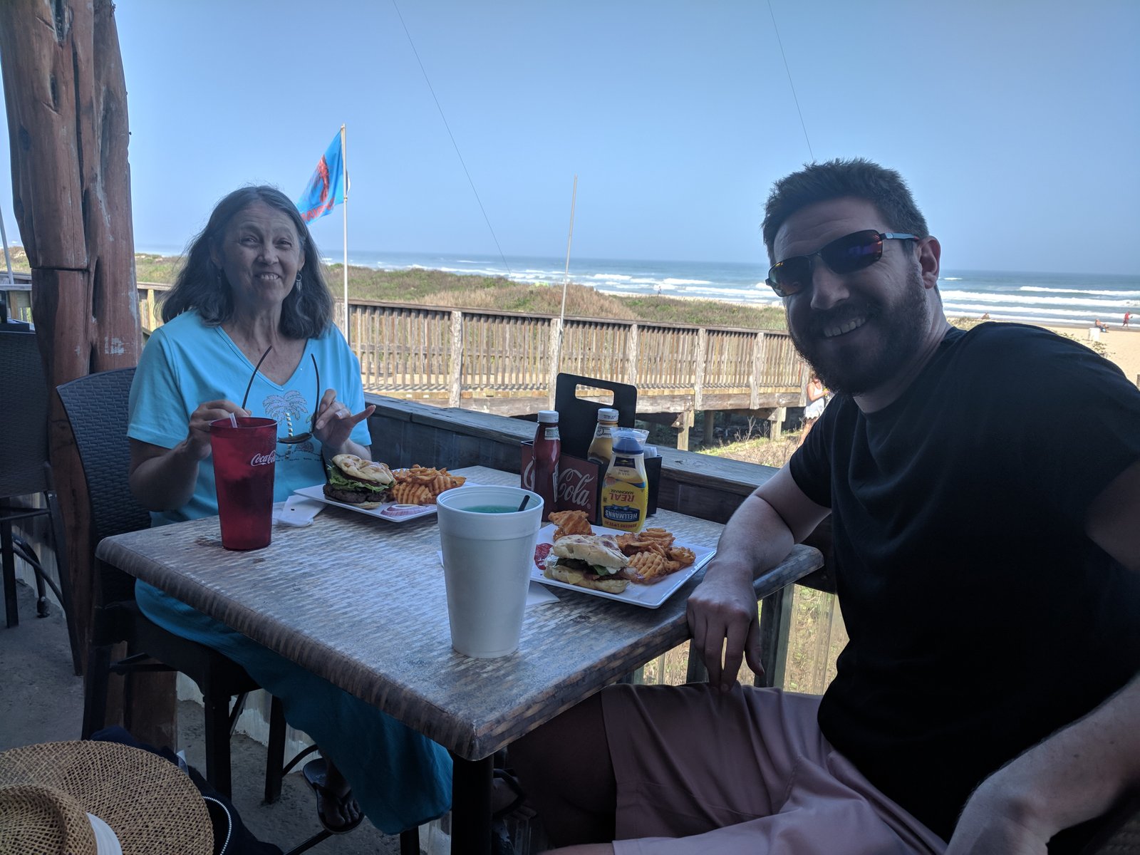 Ben Sullivan and his mother